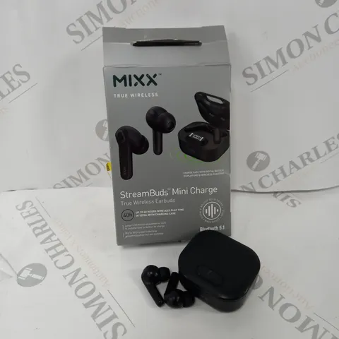 BOXED MIXX TRUE WIRELESS STREAMBUDS MINI CHARGE