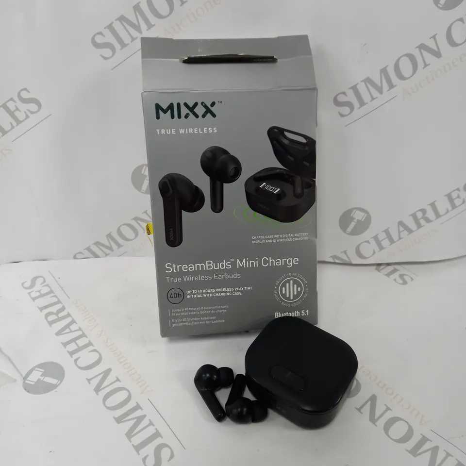 BOXED MIXX TRUE WIRELESS STREAMBUDS MINI CHARGE 
