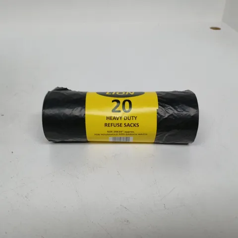 BOX OF 10 X LION 20 HEAVY DUTY REFUSE SACKS