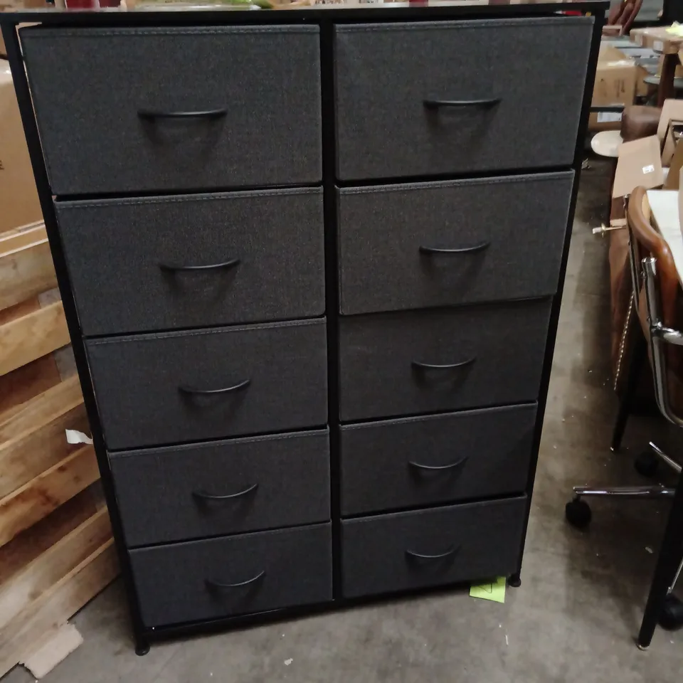 CHEST OF DRAWERS, BLACK, 86CM WIDE FOR BATHROOM