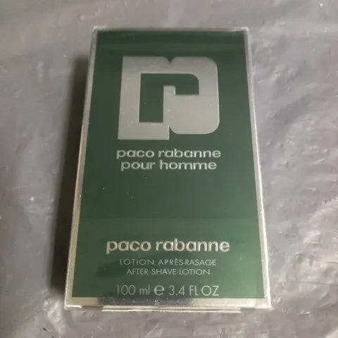 BOXED AND SEALED PACO RABANNE AFTER SHAVE LOTION 100ML