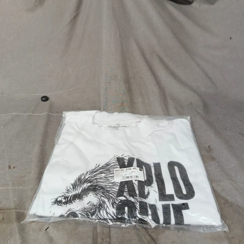 XPLOSIVE APP VANGUARD WHITE T SHIRT 4XL BAGGED