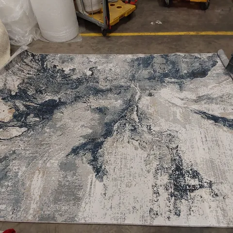 BAGGED DITTMER BLUE/IVORY RUG // 200 X 275CM