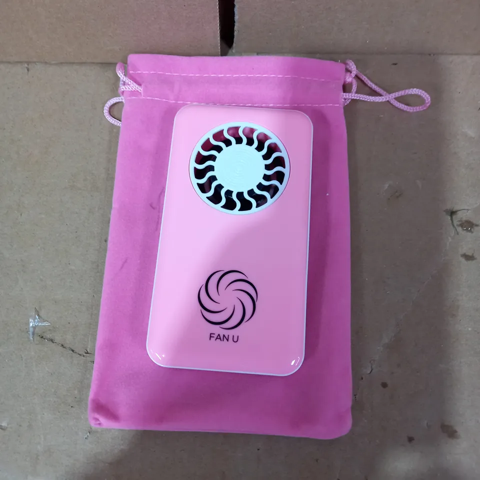 FAN U PORTABLE & RECHARGEABLE FAN - PINK