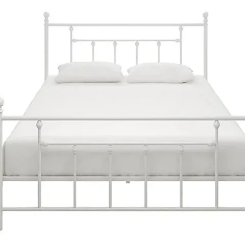 BOXED MANILA METAL BED WHITE, KING SIZE (1 BOX)