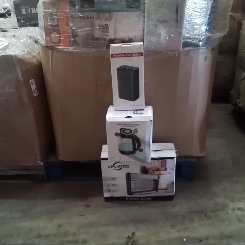 PALLET TO CONTAIN A LARGE QUANTITY OF ELECTRICAL PRODUCTS TO INCLUDE;FAN HEATER,KETTLE,INSECT KILLER MACHINE 