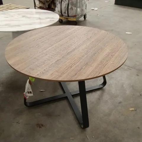 VENEDOCIA ROUND WOOD EFFECT DINING TABLE