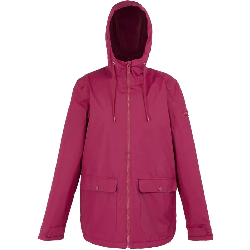 BRAND NEW REGATTA WOMENS BROADIA WATERPROOF HOODED JACKET IN DEEP PINK - SIZE 20