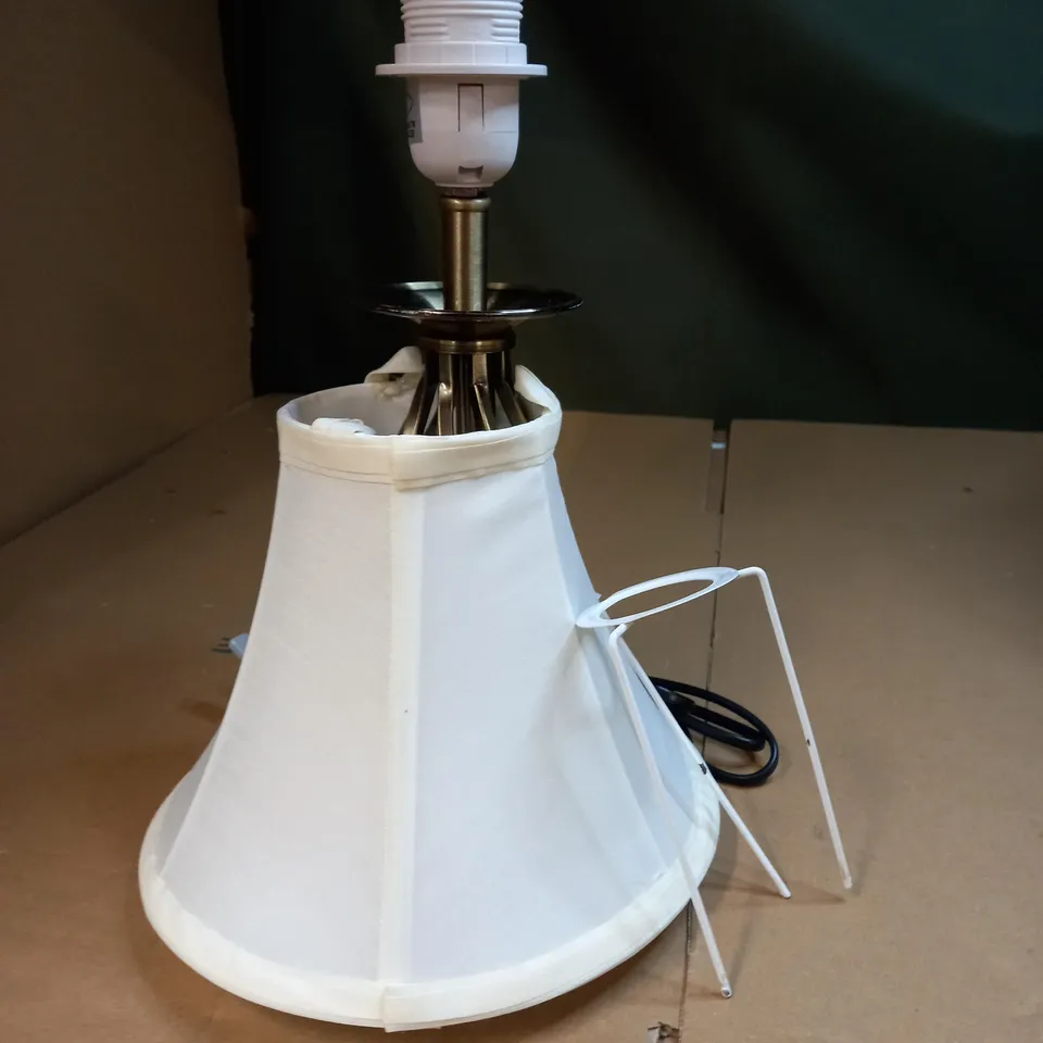 AT HOME ANTIQUE BRASS BARLEY TOUCH LAMP