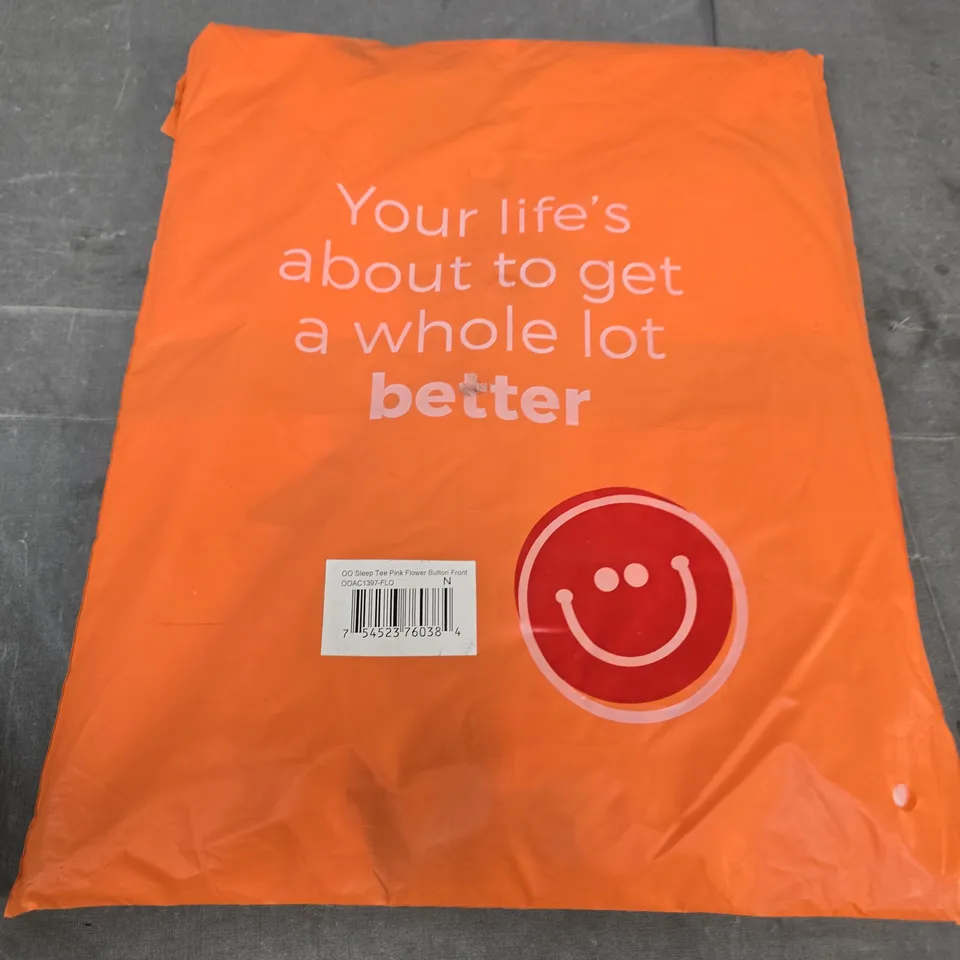 OO SLEEP TEE PINK FLOWER BUTTON FRONT – WOMEN'S NIGHTWEAR