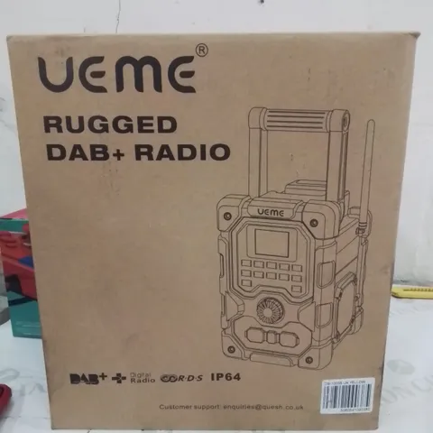 BOXED RUGGED DAB WORK RADIO