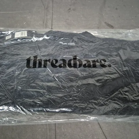 THREADBARE LADIES' FLORENCE CREW NECK JUMPER – UK 8 – BLACK