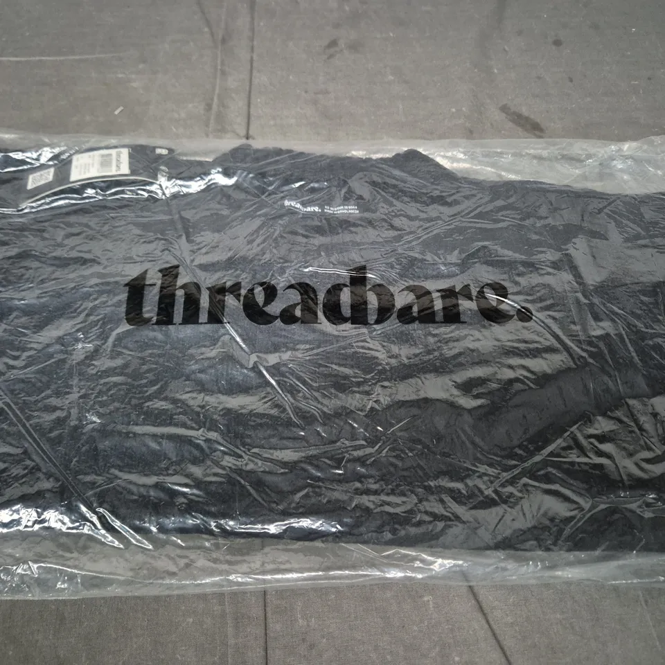 THREADBARE LADIES' FLORENCE CREW NECK JUMPER – UK 8 – BLACK