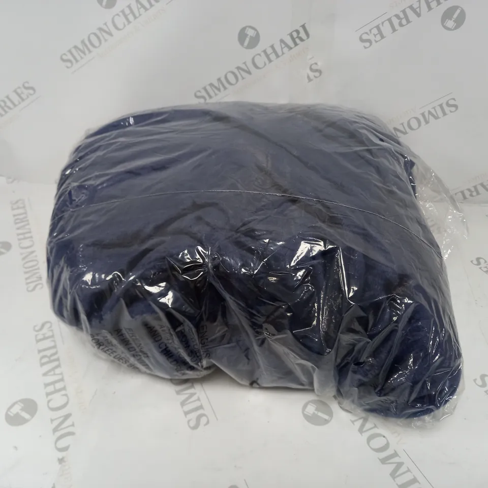 COZEE HOME HEATED PLUSH WEARABLE TV BLANKET IN NAVY