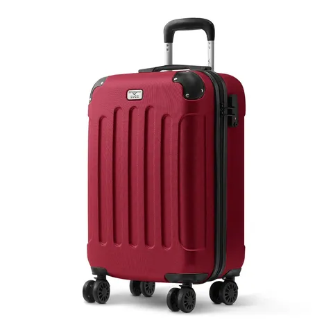 BOXED LUGG 20-INCH SKYWANDER TRAVEL SUITCASE - BURGUNDY (1 BOX)