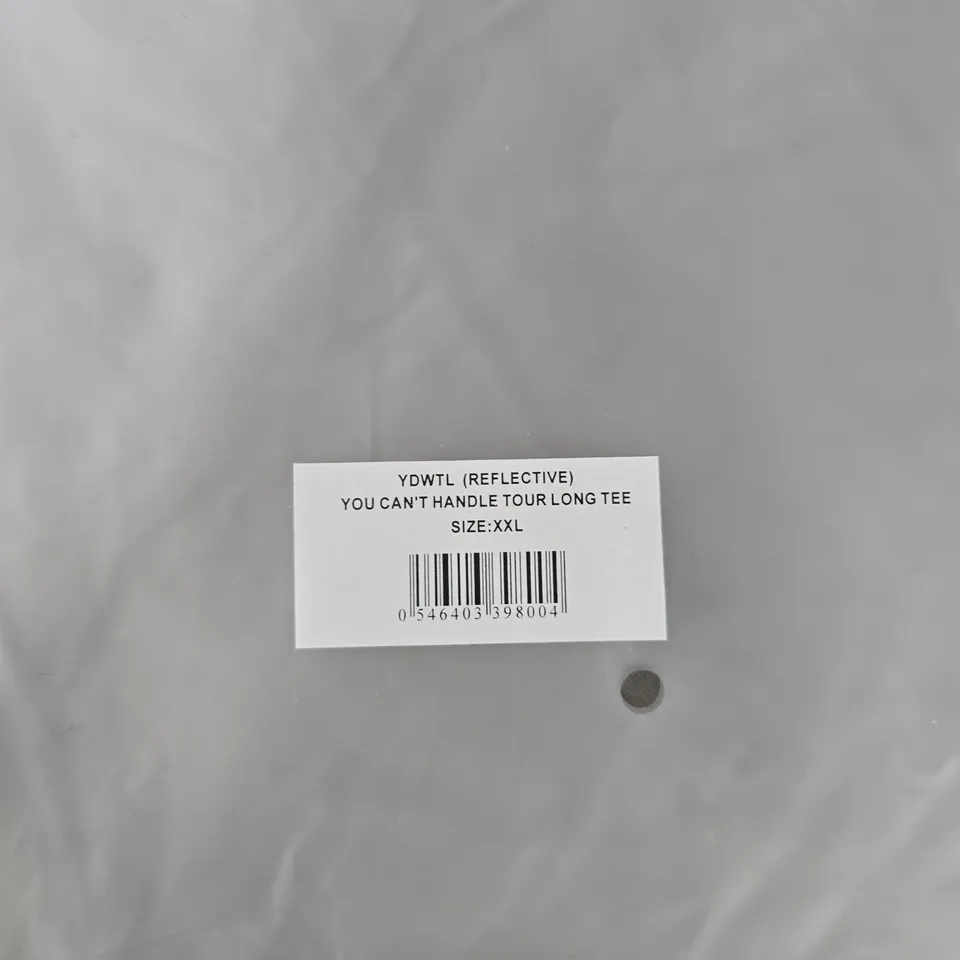 YOU DONT WANT THIS LIFE BLACK LONG-SLEEVE TOUR TEE – REFLECTIVE PRINT, UK XXL