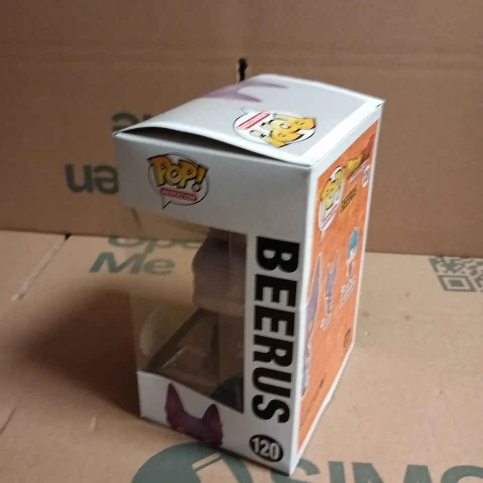 FUNKO POP! BEERUS FIGURE – DRAGON BALL Z, BOXED (NO. 120)