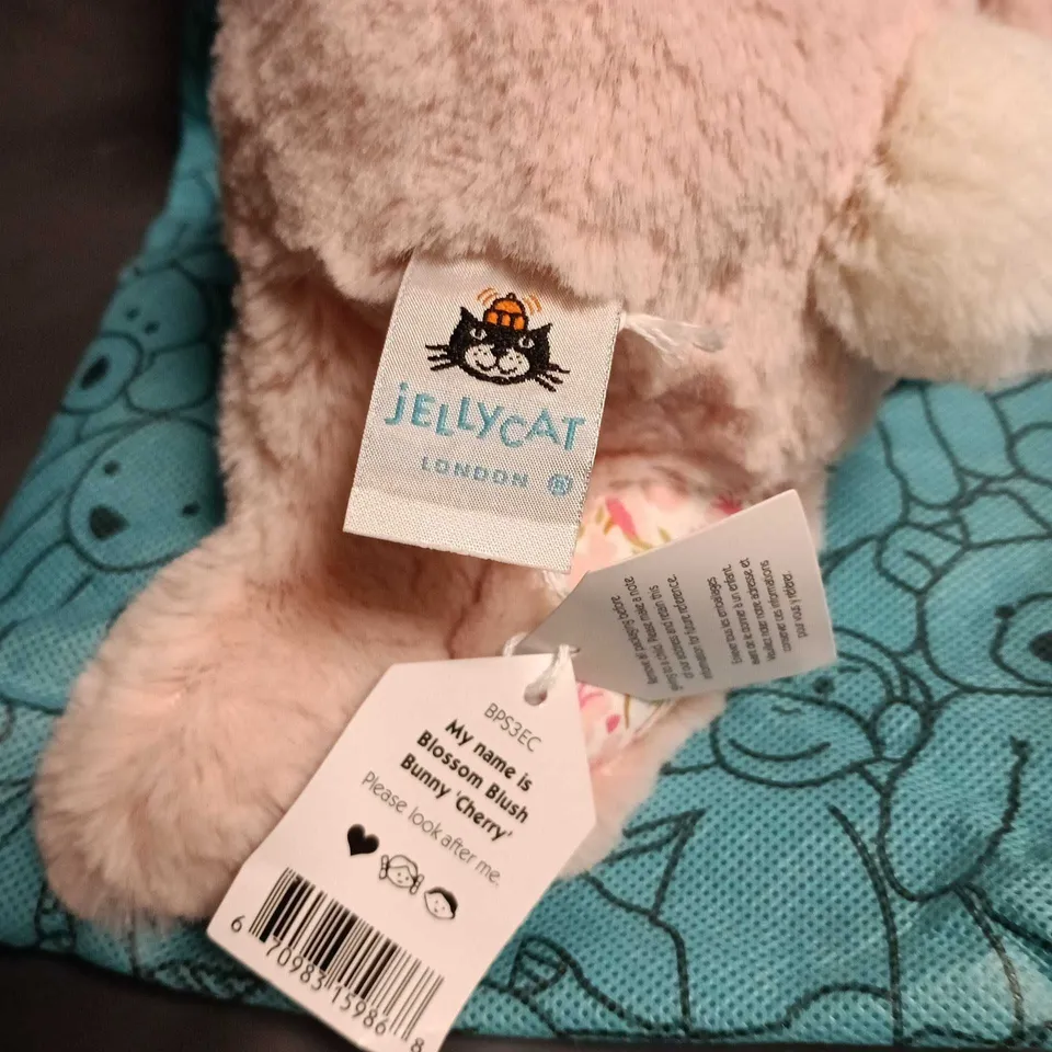 JELLYCAT BLOSSOM BLUSH BUNNY – PINK PLUSH TOY WITH TAGS (JELLYCAT LONDON)