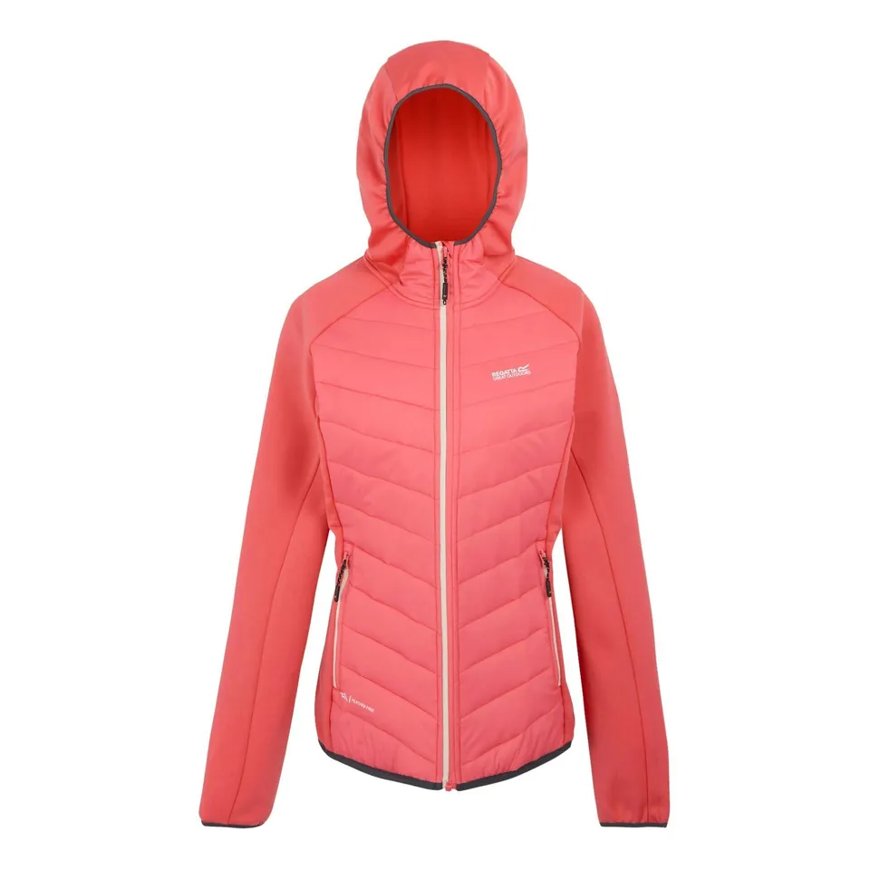 BRAND NEW REGATTA WOMEN'S ANDRESON VIII HYBRID JACKET IN FLAMINGO PINK SIZE 10