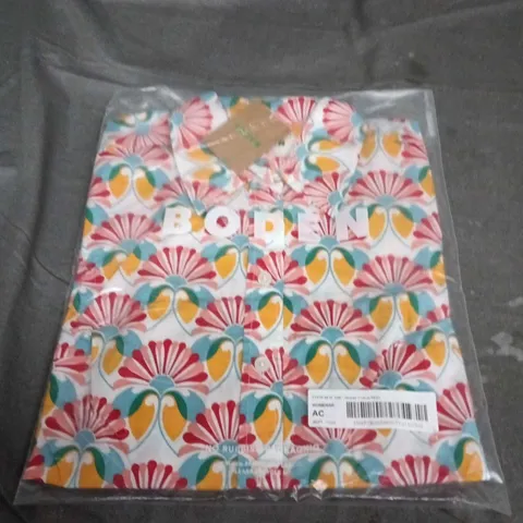 BODEN WOMEN'S SIENNA COTTON SHIRT – FLORAL PRINT (10R)