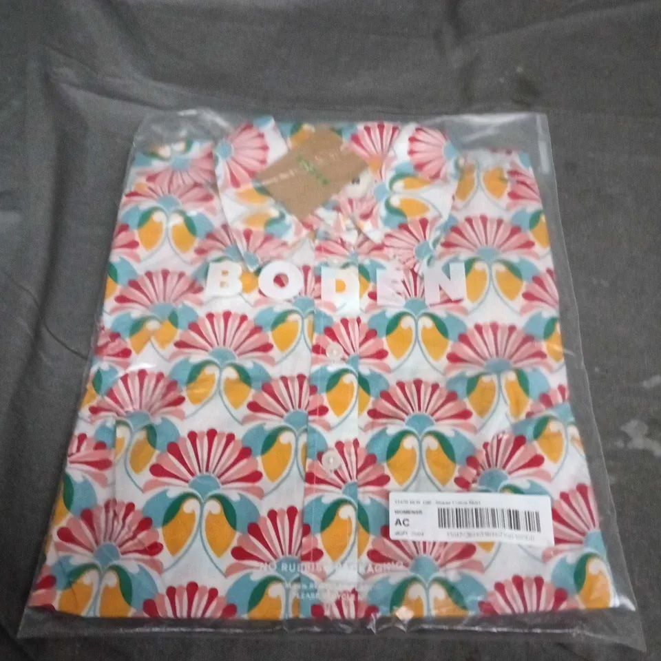 BODEN WOMEN'S SIENNA COTTON SHIRT – FLORAL PRINT (10R)