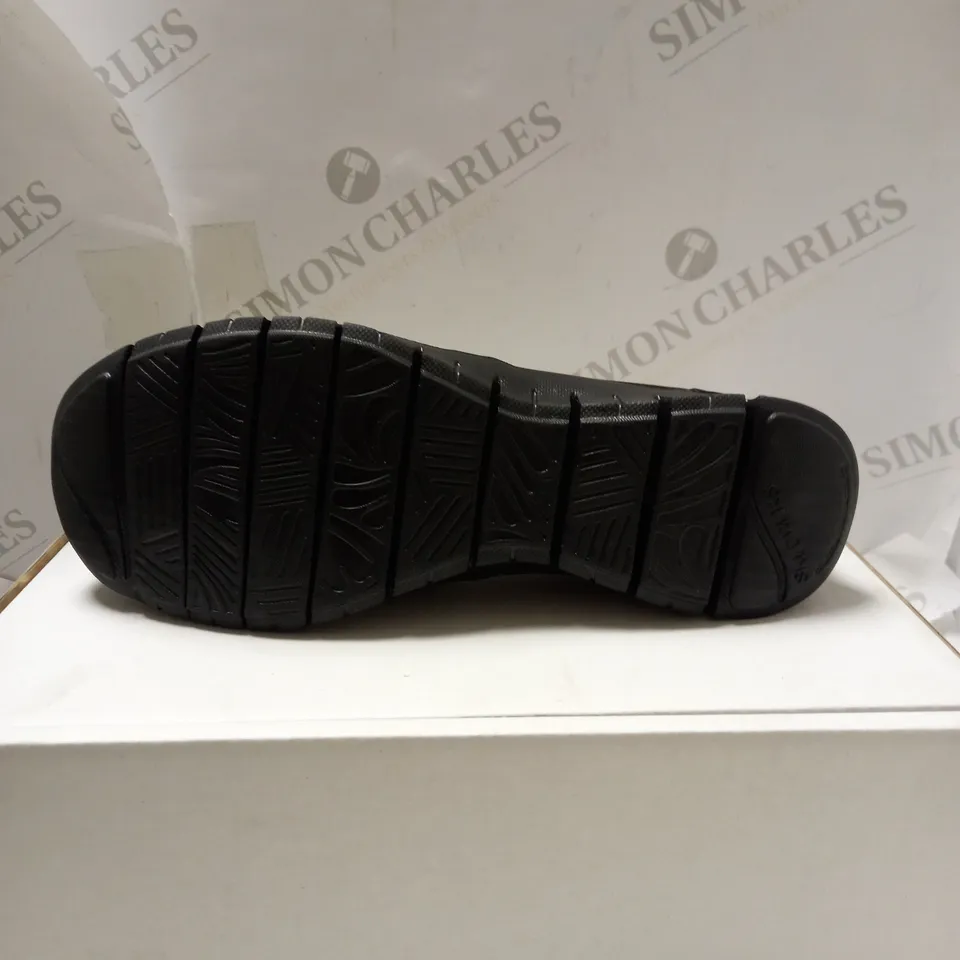 SKECHERS BLACK SLIP ON SHOES - SIZE 6