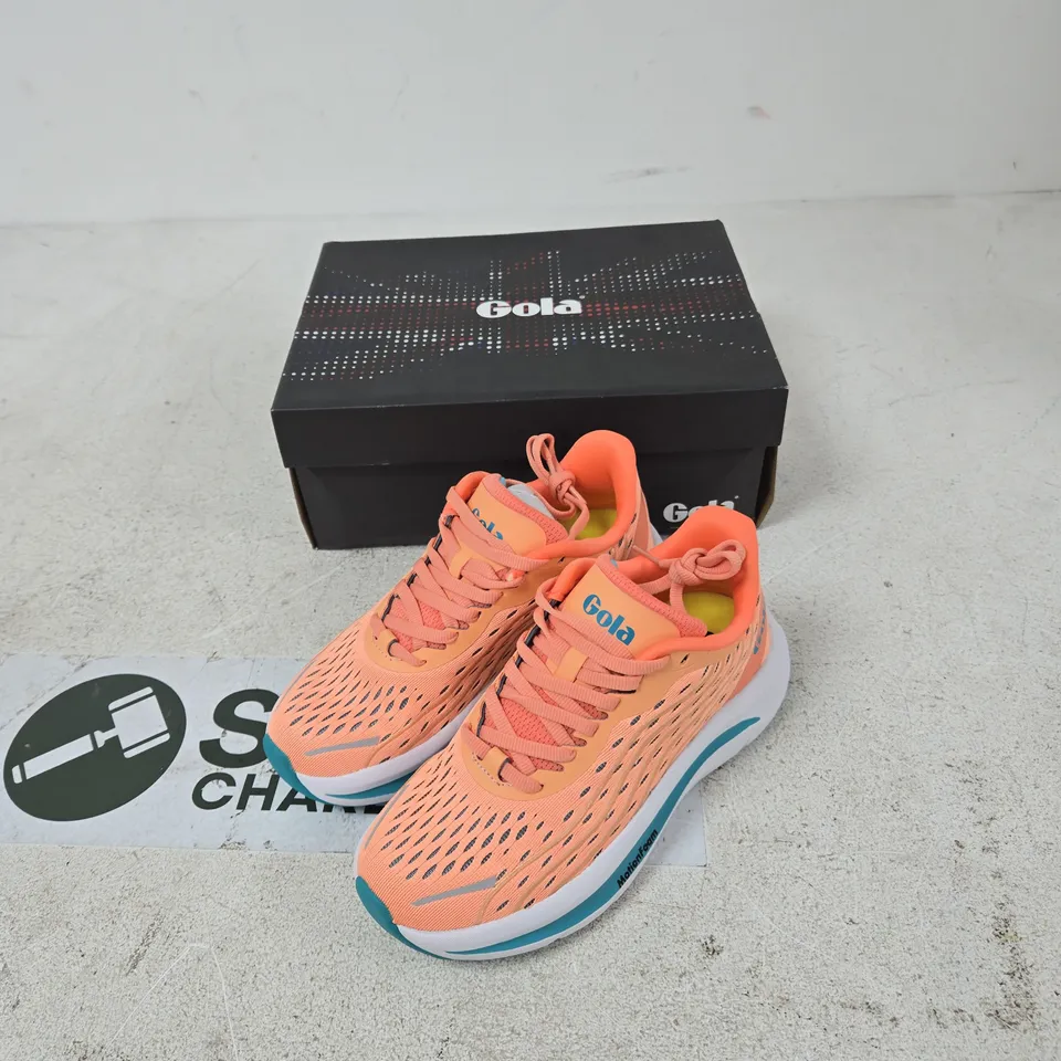 GOLA ALZIR SPEED GLA032 CORAL/AQUA SNEAKERS – UK 3