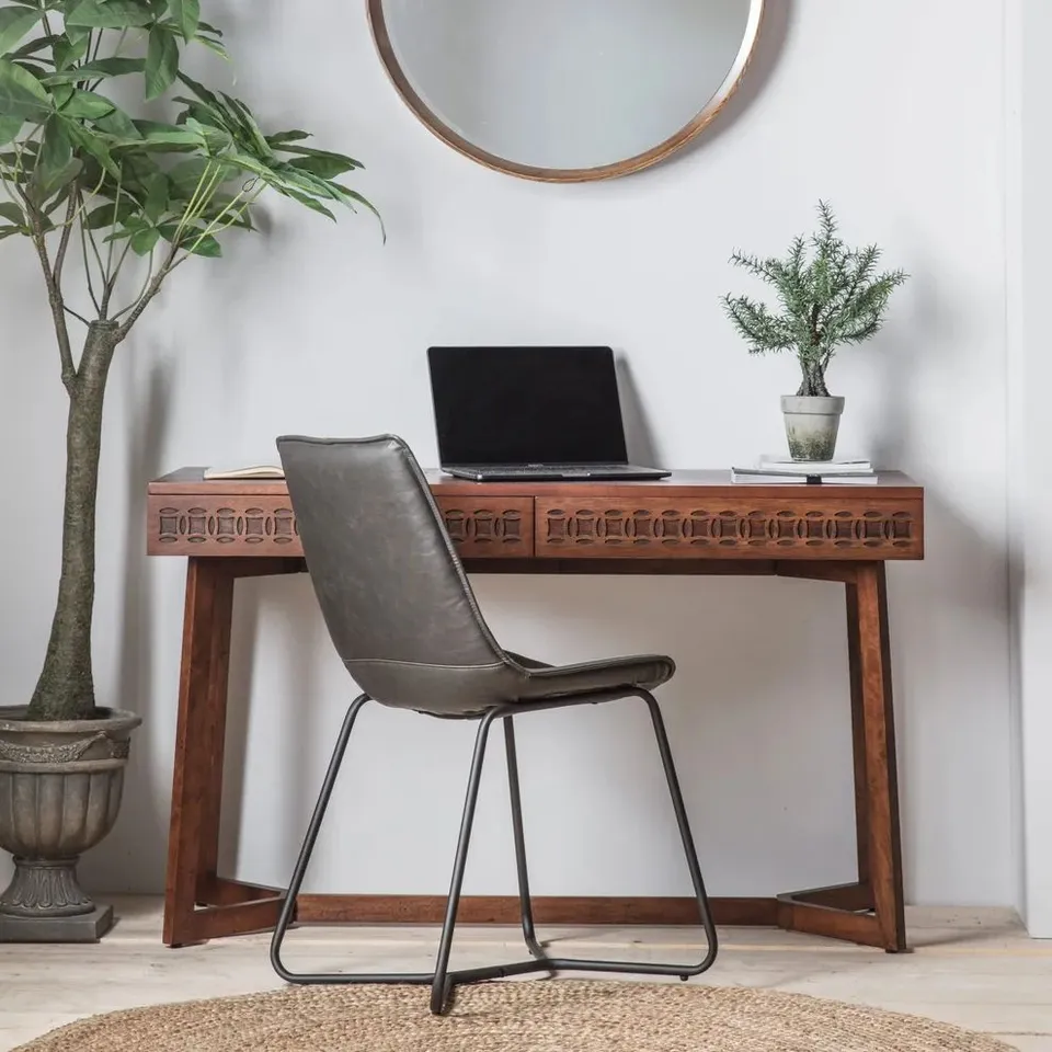 BOXED GALLERY DIRECT BOHO RETREAT 2 DRAWER DESK