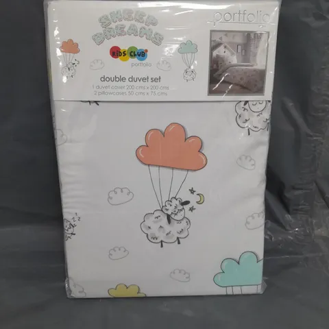 SEALED PORTFOLIO SHEEP DREAMS DUVET SET - DOUBLE 