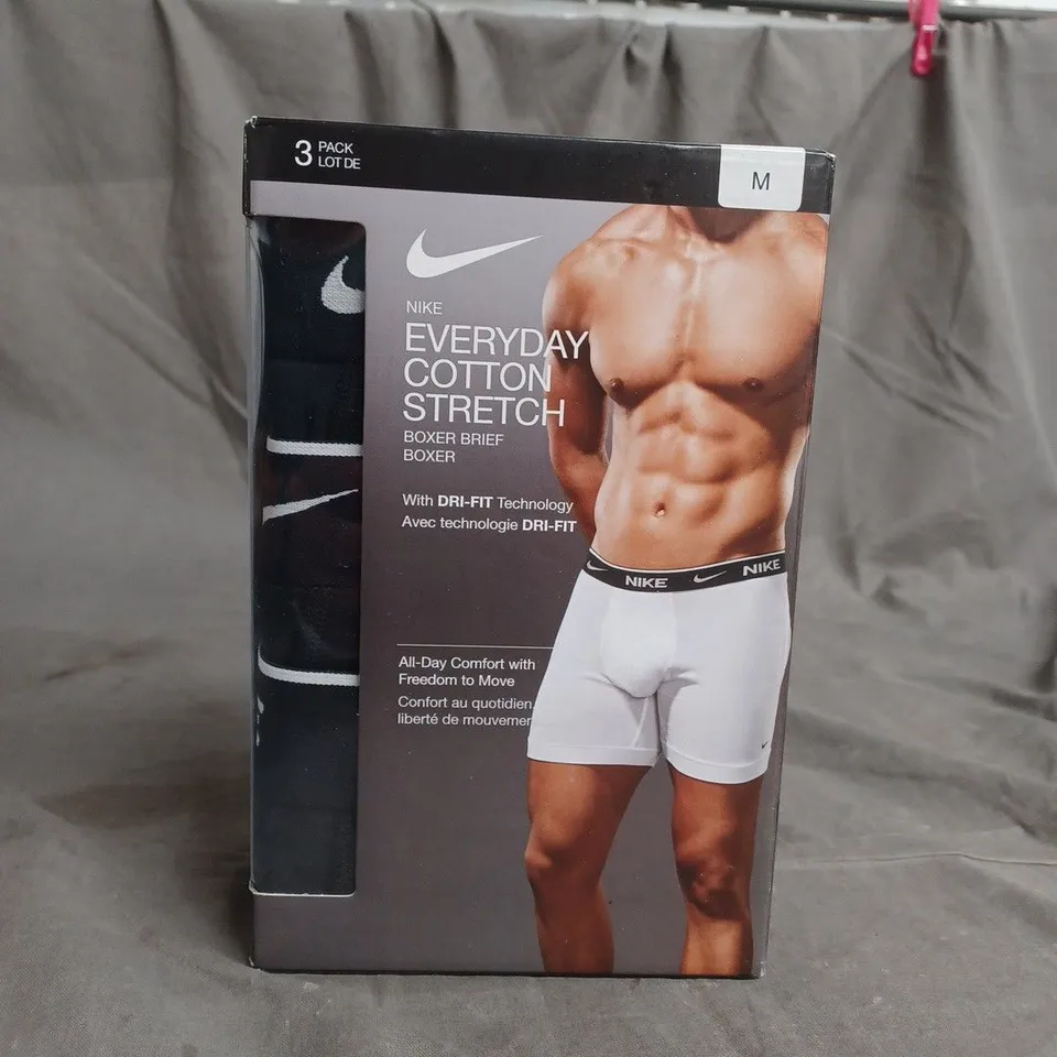 NIKE EVERYDAY COTTON STRETCH BOXER PANTS SIZE M 