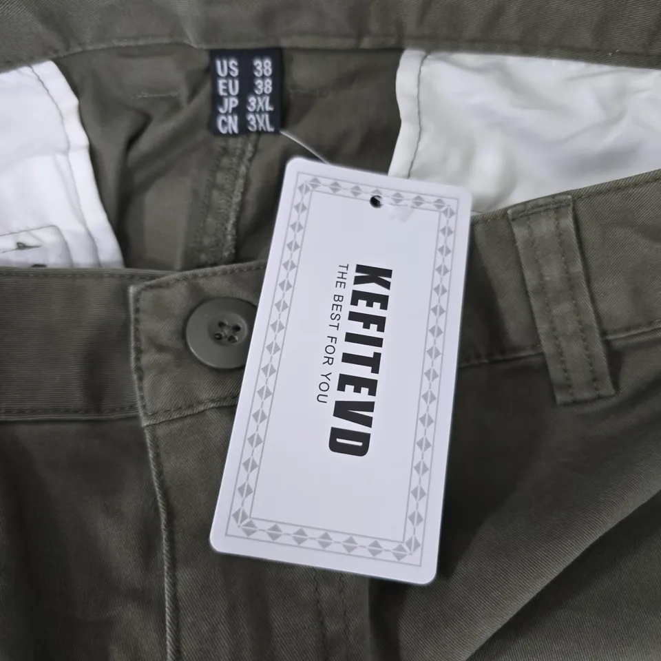 Magcomsen AND KEFITEVD Cargo SHORTS – Olive/Khaki Green, 2 Pairs (US 34 & US 38) – Men's