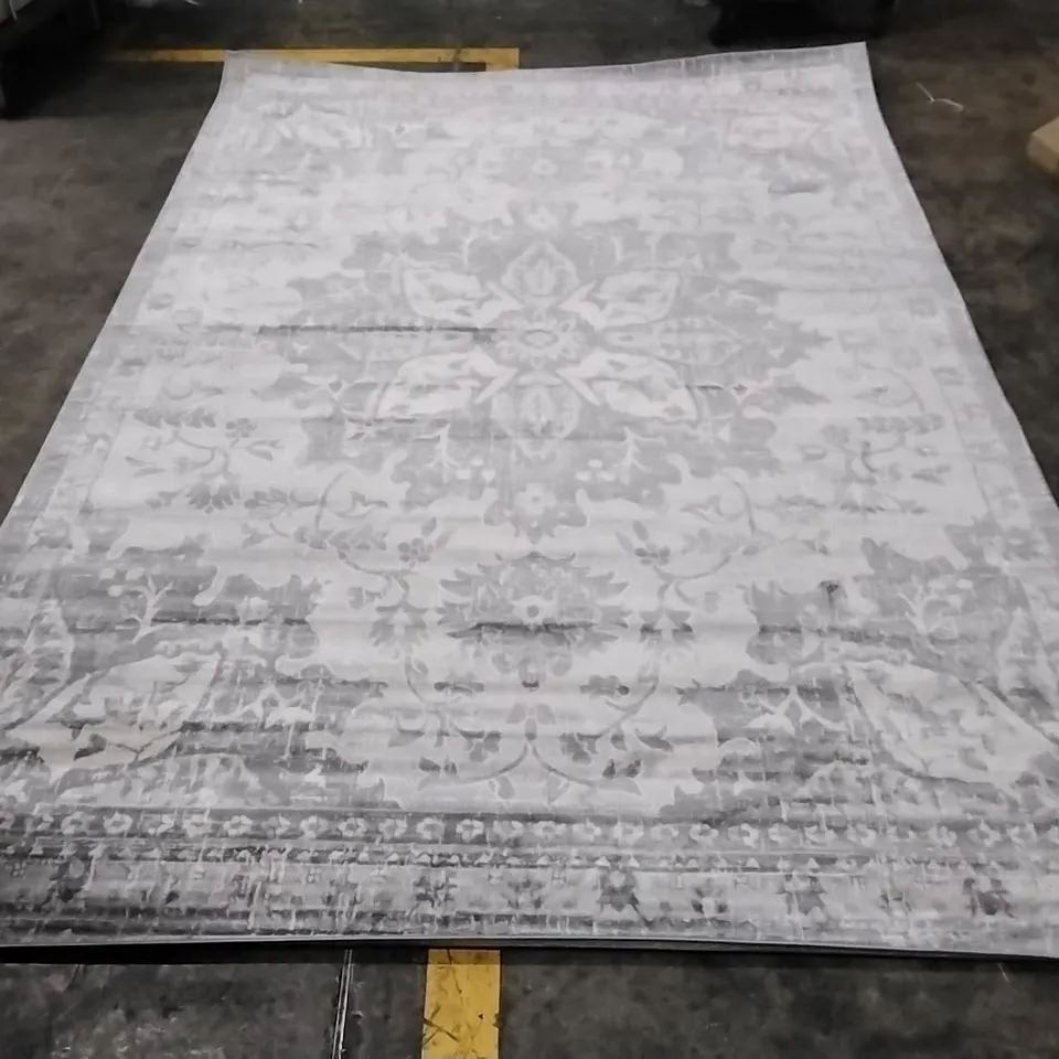 Caelan grey/ivory area rug approximately 200x290cm  