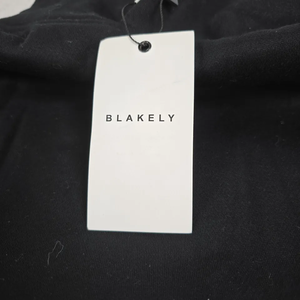 BLAKELY BLACK/WHITE MEDIUM HOODIE TAGGED