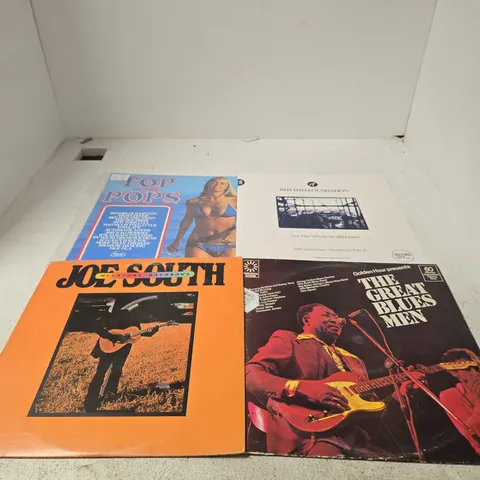 APPROXIMATELY 15 ASSORTED VINYLS TO INCLUDE JOE SOUTH, TOP OF THE POPS, THE GREAT BLUES MEN ETC 