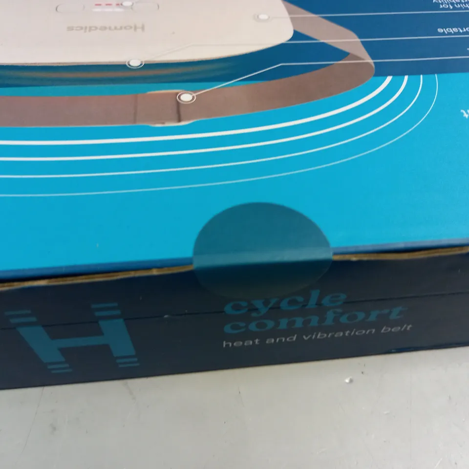 BOXED HOMEDICS CYCLE COMFORT HEAT AND VIBRATION BELT