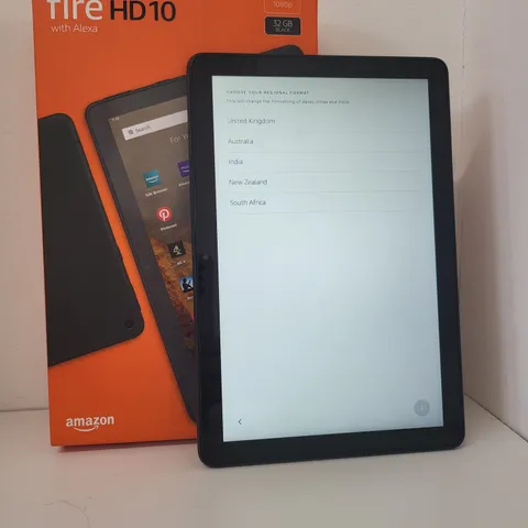 BOXED AMAZON KINDLE FIRE HD 10 32GB 1080P TABLET