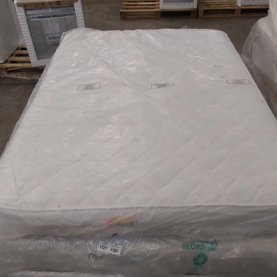 QUALITY BAGGED BREATHABLE FOAM FREE BONNEL SPRUNG DOUBLE MATTRESS - WHITE