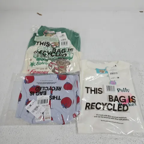 APPROXIMATELY 20 ASSORTED KIDS CLOTHING ITEMS IN VARIOUS SIZES & STYLES TO INCLUDE PJ SETS, ZIP ROMPER, SHORT SLEEVE TEE