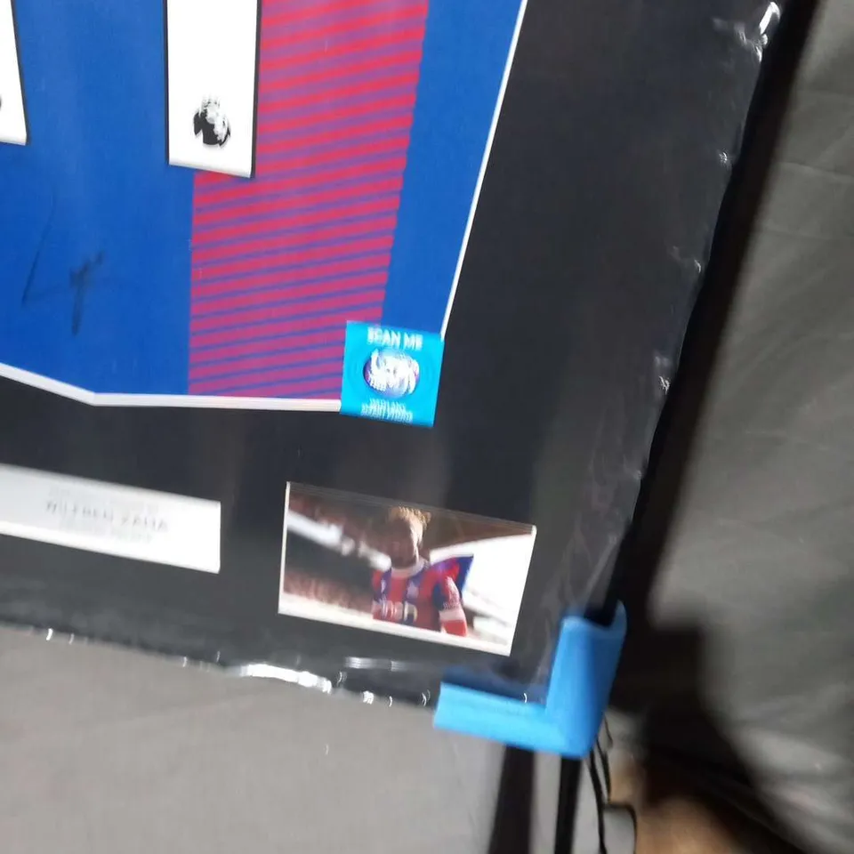 FRAMED WILFRED ZAHA CRYSTAL PALACE JERSEY PERSONALLY SIGNED WITH CERTIFICATE OF AUTHENTICITY FROM THE VAULT