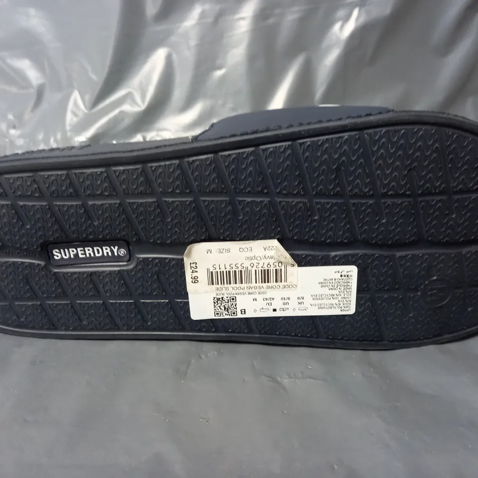 SUPERDRY POOL SLIDES IN NAVY - MEDIUM