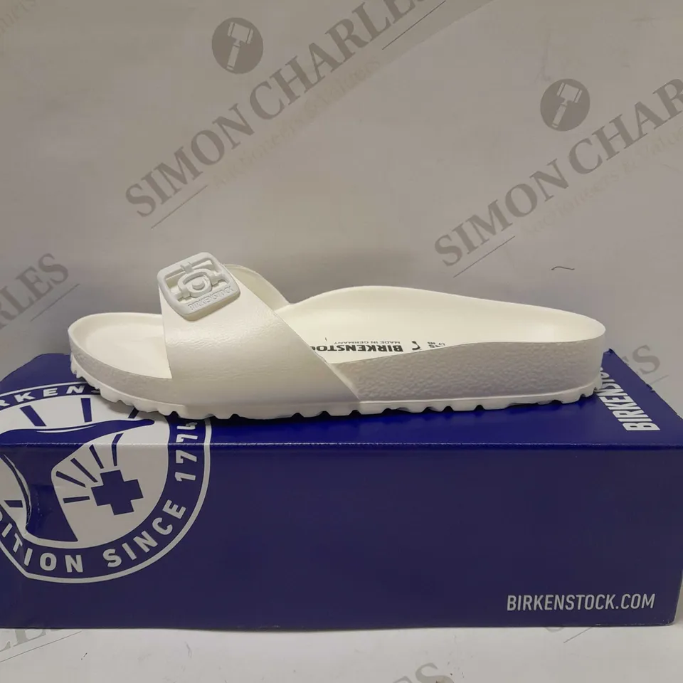BIRKENSTOCK MADRID EVA NARROW WHITE FLIP FLOP, WHITE - SIZE 5
