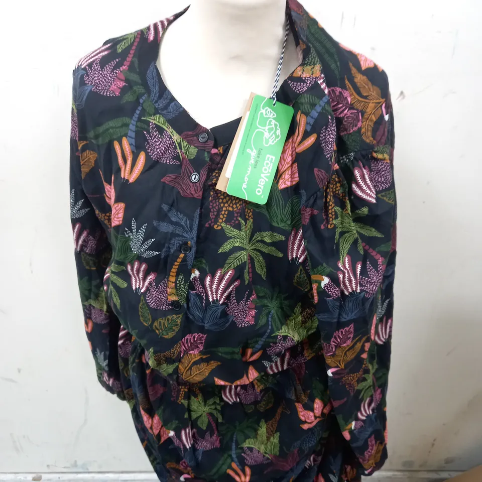 SUGARHILL ESTHER SMOCK JUNGLE LIFE DRESS - 20