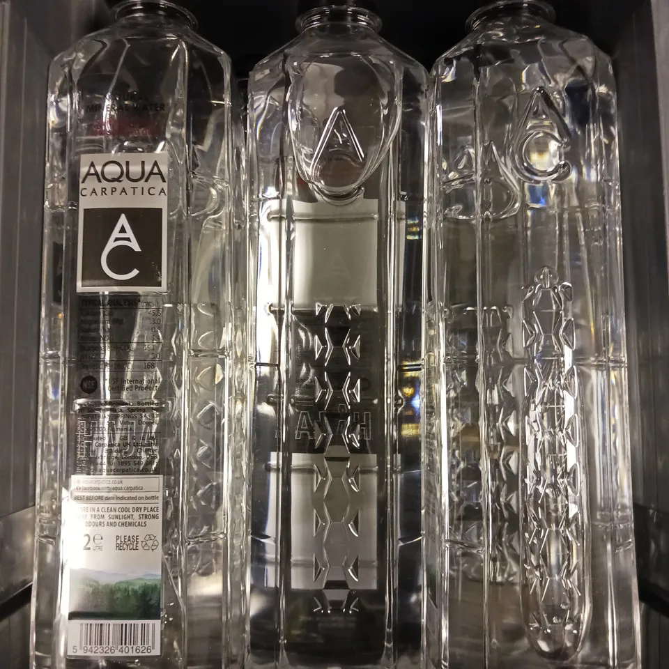 5 X SEALED AQUA CARPATICA NATURAL MINERAL WATERS - 5 X 2L - COLLECTION ONLY 