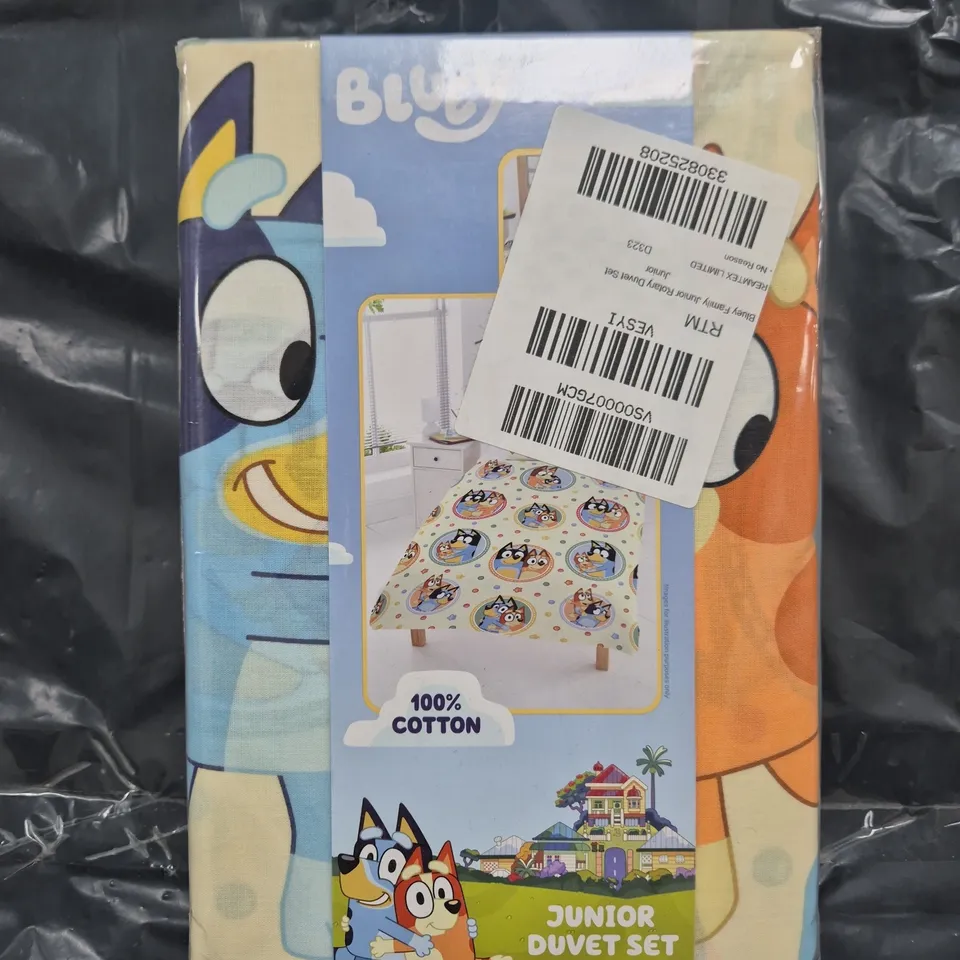 BLUEY FAMILY JUNIOR DUVET COVER SET - MULTI