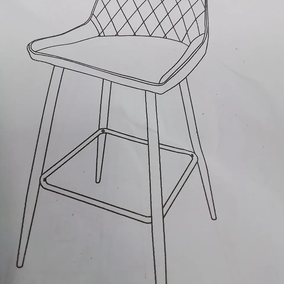 BOXED CLIPOP SET OF 2 BAR STOOLS IN BLACK 