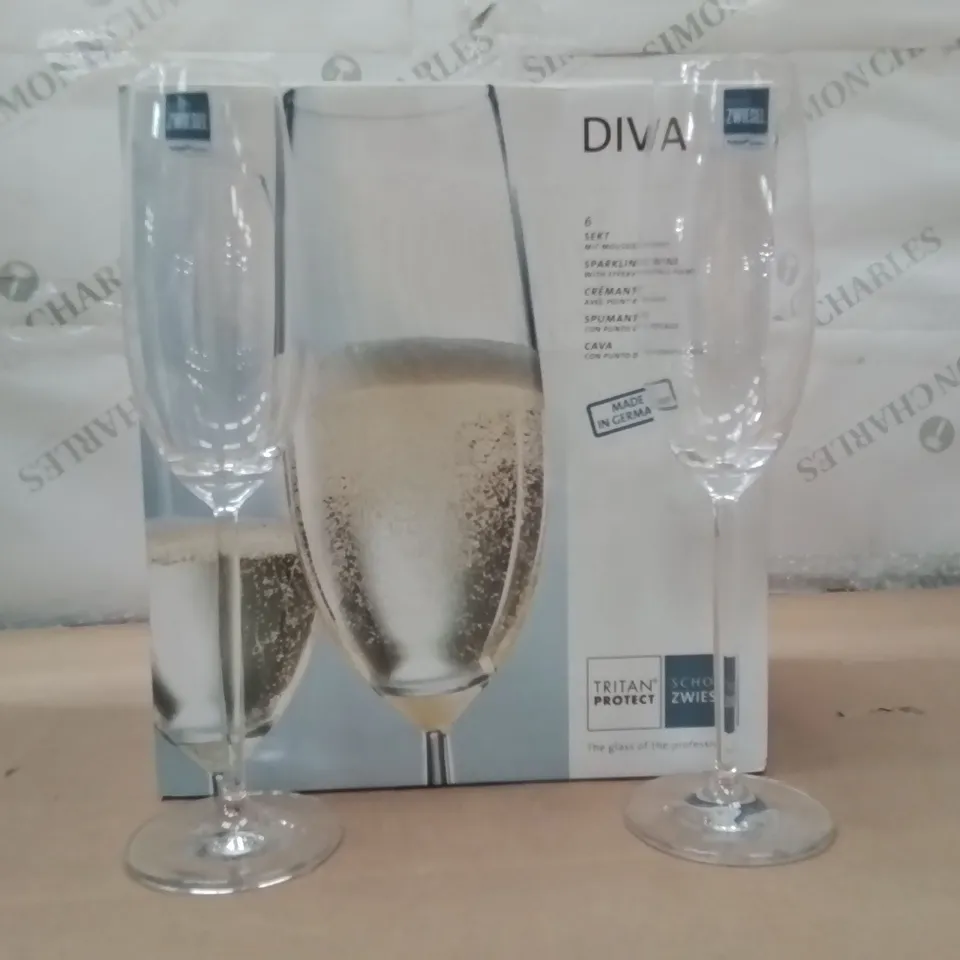 BOXED BRAND NEW SCHOTT ZWEISAL WINE GLASSES APPROXIMATELY 6 219ML