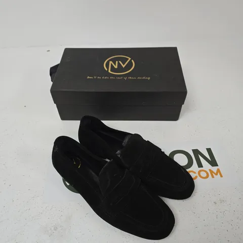 NV ZOIE BLACK SUEDE LOAFERS – WOMEN’S UK SIZE 6 