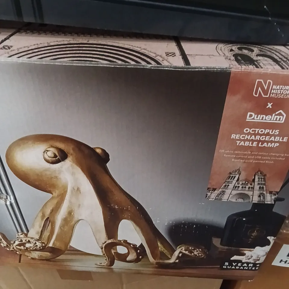 BOXED DUNHELM OCTOPUS RECHARGEABLE TABLE LAMP