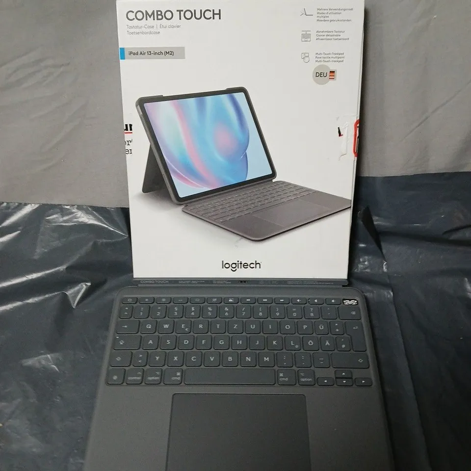 LOGITECH COMBO TOUCH KEYBOARD CASE FOR IPAD AIR (M2) – BOXED