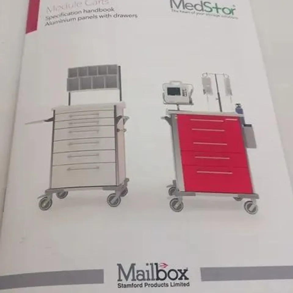 BRAND NEW MEDSTOR MODULE CART WITH 5 DRAWERS